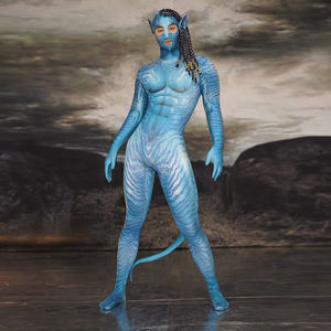 Monos de Moda Estilo <span class=keywords><strong>Avatar</strong></span> para Halloween Disfraces de Cosplay Bodysuit de Una Pieza Leotardo para Club de Baile Bodycon para Mujer Mono para Actuación en Escenario - Product Image 4