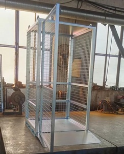 भारी-भरकम गैल्वेनाइज्ड स्टील गैस सिलेंडर भंडारण पिंजरे, एलपीजी/ऑक्सीजन की बोतलों के लिए 1000 किलोग्राम फोर्कलिफ्ट लोडिंग क्षमता - Product Image 3