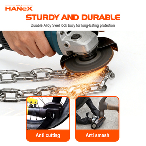 <span class=keywords><strong>Antivol</strong></span> de chaîne de vélo en acier robuste avec clés, câble de sécurité pour <span class=keywords><strong>moto</strong></span> et vélo - Product Image 6