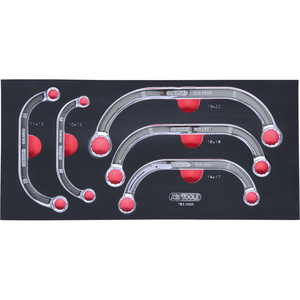 โมดูลกุญแจหลายเหลี่ยมดวงจันทร์ครึ่งดวง5ชิ้นสำหรับรถเข็นร้านเสริมสวย - Product Image 1