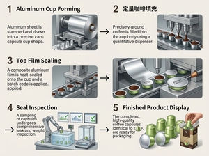 Organic Matcha <strong>Nespresso</strong> <strong>Compatible</strong> Capsules Premium Green Tea <strong>Pods</strong> Sugar-Free, Aluminum Sealed, Wholesale Bulk Supply <strong>UK</strong> - Product Image 5