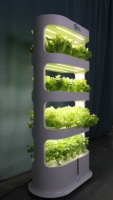 Tour hydroponique verticale intérieure, serre agricole simple à 4 couches, système de culture domestique pour légumes et épices