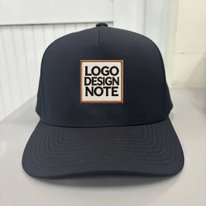 Casquette Trucker Personnalisée 5 Panneaux à Visière Légèrement Courbée avec Trous Découpés au Laser et Logo en Patch Tissé – Idéale pour le Sport, le Golf et le Baseball (Vente en Gros) - Product Image 1