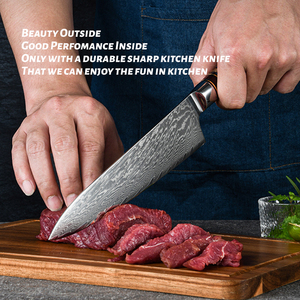 Cuchillo de <span class=keywords><strong>Chef</strong></span> maestro profesional, juego de acero de Damasco de 67 capas, cuchillos de pan personalizados, juego de cuchillos de cocina de corte de <span class=keywords><strong>Chef</strong></span> - Product Image 3