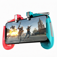 Manette de jeu mobile AK16 pour PUBG, avec gâchettes 4 doigts pour tablette et téléphone, compatible Free Fire