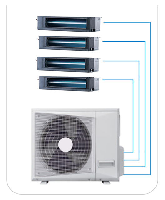 Cheap Price Heating and Cooling Inverter Multi Split System Central VRF AC Air Conditioner