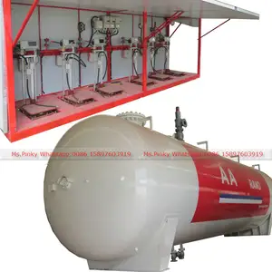 50000Liters 25MT 50cbm Mobile LPG Skid StationとLPG Gas Auto Cylinder Filling Weight MachineためLPG Gas Refilling Station