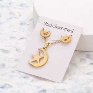 Conjunto de joyas, collar con colgante de mariposas doradas, pendientes huecos, accesorios de joyería para mujeres y niñas, <span class=keywords><strong>Gif</strong></span> del Día de San Valentín - Product Image 6
