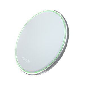 Caricabatterie per telefono Wireless con Logo personalizzato in acrilico metallico per telefoni <span class=keywords><strong>cellulari</strong></span> intelligenti universali 15W caricabatterie Wireless Desktop portatile - Product Image 1