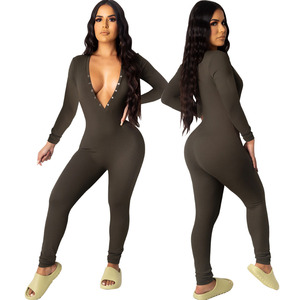 Bequeme Damen Pyjamas Langarm Cute Holiday Adult <span class=keywords><strong>Onesuit</strong></span> Mit Butt Flap Frauen Sexy Jumps uit - Product Image 1
