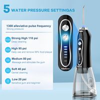 Échantillon gratuit IPX7 Irrigateur buccal étanche sans fil Hydropulseur rechargeable Blanchiment des dents Jet dentaire électrique