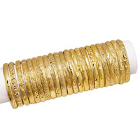 Bracelet jonc moderne en acier inoxydable au design exquis pour femme, bijoux de mode gravés, plaqué or, pour le dropshipping