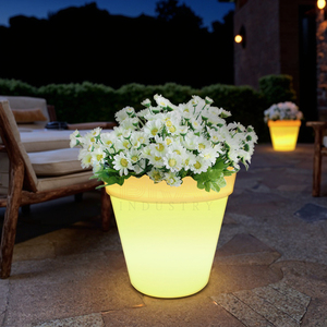 Hot Seller Led Illuminé <span class=keywords><strong>Pot</strong></span> <span class=keywords><strong>De</strong></span> <span class=keywords><strong>Fleur</strong></span> En Plein Air Solaire Lumière Jardinières À L'extérieur <span class=keywords><strong>Grand</strong></span> <span class=keywords><strong>Pot</strong></span> <span class=keywords><strong>De</strong></span> <span class=keywords><strong>Fleur</strong></span> avec Lumière Lampe Décorations pour La Maison - Product Image 6