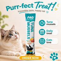 MAIDOU Friandises pour chats à base de poulet, riches en protéines, sans céréales, compressibles et léchables, pour petites races - Soutien digestif et cutané