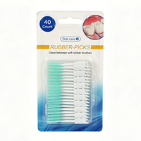 Brosse interdentaire en silicone à tête spirale élastique à prix abordable pour le nettoyage des dents, brosse à fil dentaire portable