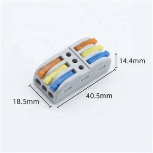 موصل أسلاك KV313 بذراع تثبيت، طرف توصيل 3 مداخل و3 مخارج، كتل توصيل أسلاك سريعة - Product Image 5