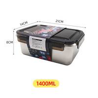 Boîte Repas Isotherme en Acier Inoxydable 500ml, Pot Sous Vide 24 Heures pour Garde-Manger, Conteneur Alimentaire