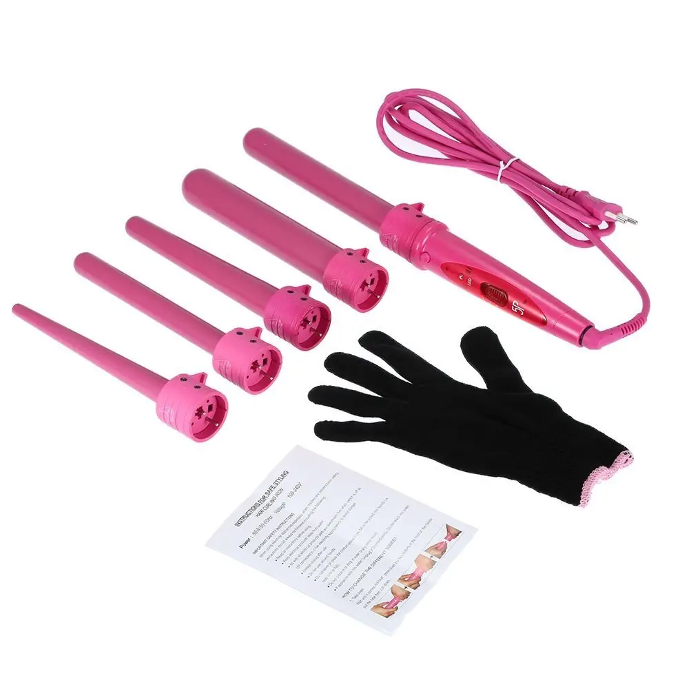 krultang 5 in 1 hair curler wand set hair styling tools 5 in 1 curling iron