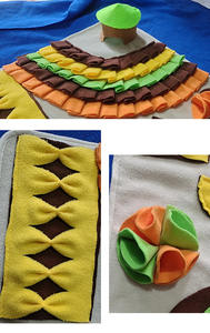 Özel şekil yavaş besleme interaktif köpek oyuncak büyük polar yıkanabilir özel köpek koklama Mat Pet köpek Snuffle Mat - Product Image 5