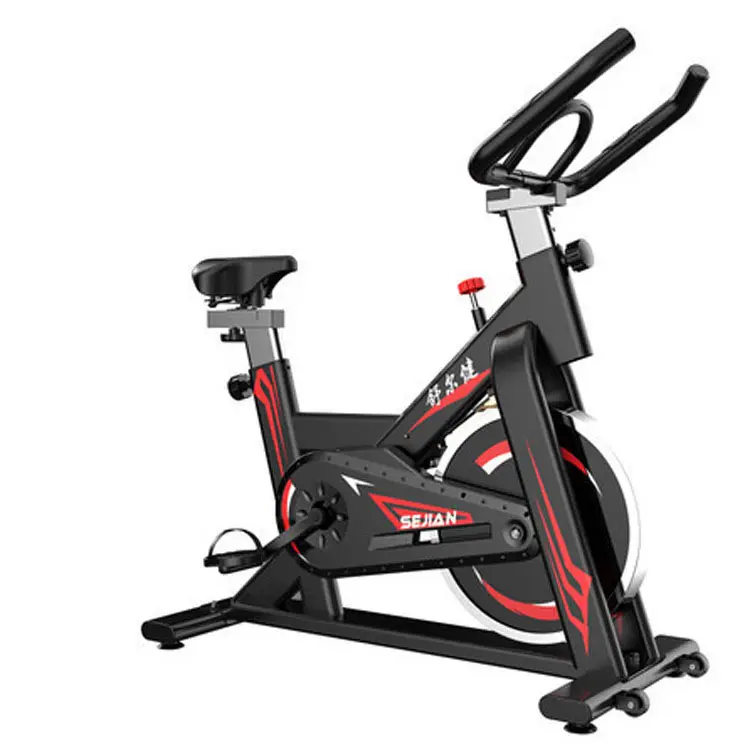Indoor Cycling Bike Stationary Exercise Bike Excersize Bike Comfortable Seat Cushion Belt Drive Ipad Holder with LCD Monitor