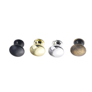 European Style Round Cabinet <b>Knob</b> Zinc Alloy <b>Drawer</b> Handle Bronze Yellow <b>Silver</b> Black Durable Furniture Hardware - Product Image 5