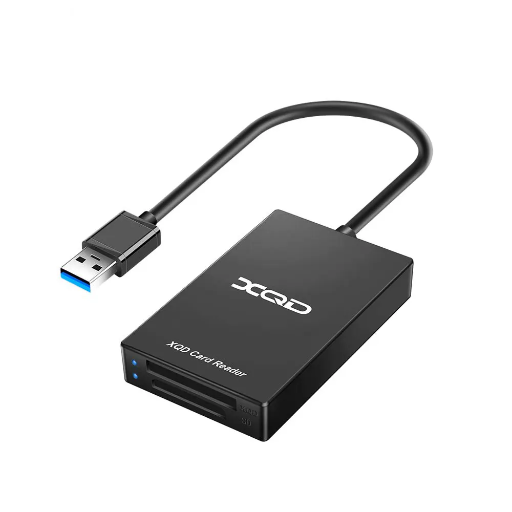 Çift yuvası bellek kart okuyucu 5Gpbs süper hızlı USB 3.0 XQD kart okuyucu Sony G/M serisi Lexar 2933x/1400x USB Mark XQD kart