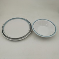 Service de vaisselle en mélamine écologique de haute qualité, assiettes et bols durables et réutilisables, sans BPA, motif personnalisable, qualité alimentaire