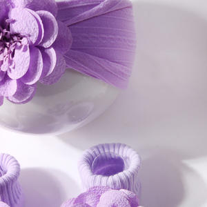 Детский комплект из двух предметов с повязкой на голову и носками, удобная жаккардовая Детская повязка на голову, Детские аксессуары для волос и носки - Product Image 5