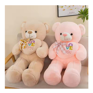 Oso de Peluche Gigante de Diseño Personalizado, Oso de Peluche Enorme de Tamaño Humano con Peso, Oso de Peluche de Peluche con Mensaje de Te Amo para el Día de San Valentín - Product Image 1