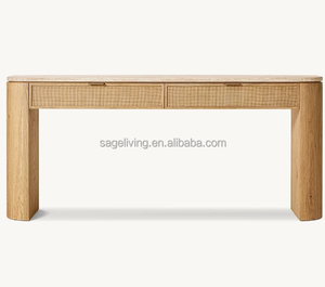 Sageliving Sang Trọng Hiện Đại Hoàn Chỉnh Đồ Nội Thất Set Cho Phòng Khách Gỗ Rắn Giao Diện Điều Khiển Bảng Với Lưu Trữ Nhập Cách Giao Diện Điều Khiển - Product Image 2