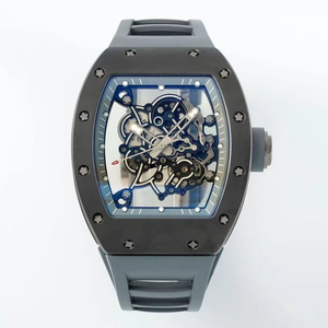 Luxury High Quality Trendy <b>Watch</b> <b>Automatic</b> Winding Black Ceramic <b>Watch</b> Rubber Strap Men's Business Mechanical <b>Watch</b> - Product Image 1