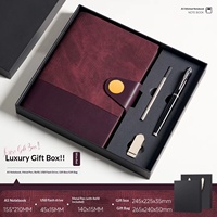 Coffret Cadeau d'Entreprise Personnalisé avec Logo : Carnet, Stylo et Clé USB Gravés – Idéal pour Souvenir d'Entreprise