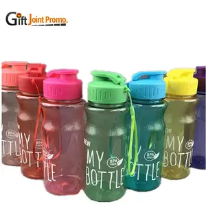 Cá nhân đáng yêu nhựa uống chai nước BPA free thể thao chai nước với biểu tượng tùy chỉnh