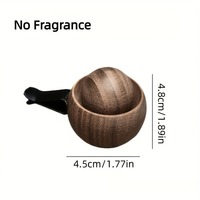 Diffuseur d'huiles essentielles en bois fait main pour la maison et la voiture, petit diffuseur en forme d'œuf pour la maison et la climatisation automobile