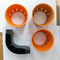 Orangefarbene Kunststoff-Filterringe und L-Halterung Kunststoff-Formteile für Ersatz und Reparatur