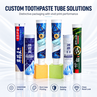 Emballage universel en aluminium-plastique pour tube de dentifrice avec bouchon à vis, logo personnalisé/impression UV pour produits de soins personnels