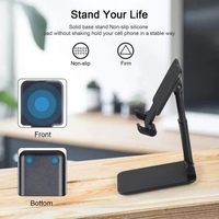 Meilleures ventes Support de téléphone pliable portable à rotation de 360 degrés réglable Support de téléphone portable pour tous les téléphones et tablettes utilisés sur le lit