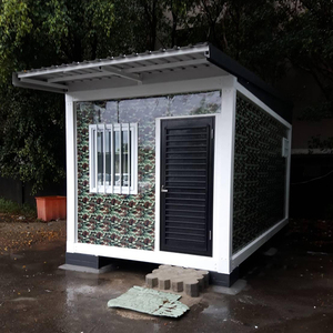 Maison conteneur préfabriquée portable DXH, modèle plat, pour une seule pièce, 20/40 pieds, grande maison conteneur préfabriquée avec salle de bain - Product Image 1