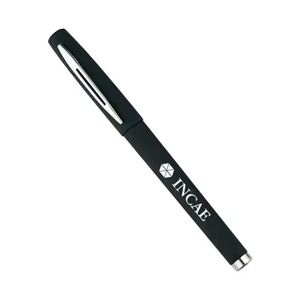 Soft Touch <b>Matte</b> <b>Rubber</b> Capped Gel Ink Signature Pen With Gold Silver Metal Clip Large Capacity Custom Logo Gel Pen - Product Image 2