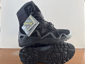 Bottes tactiques hautes pour hommes TSB07 Df Brand Coyote avec châssis de soutien externe, empeigne en daim et maille, semelle extérieure en caoutchouc à traction profonde pour l'extérieur - Product Image 4