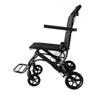 Fauteuil roulant de transport économique en acier, fauteuil roulant pliable pour personnes âgées/adultes, chaise de transfert portable avec freins