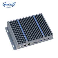 Más Popular sin ventilador Micro Firewall PC 6TOPS RK3588 ARM Rockchip RS232 Dual Gigabit Ethernet Mini PC de escritorio Net Security Stock