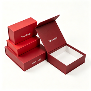 Cost-<b>saving</b> Flat Shipping Magnetic Collapsible Rigid <b>Box</b> for Apparel Shoe Garment Packaging Space <b>Saving</b> Foldable <b>Box</b> - Product Image 5