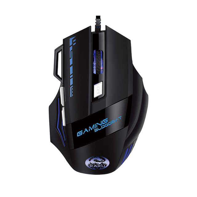 KAKUSIGA Factory Direct Sale Colorful Luminous Gaming Mouse Black for E-sports/ FPS/ MMO Games/ps5 Gaming/Computer Accessories