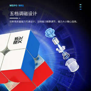 <b>Magic</b> Domain Culture Power WRS 2x2 Magnetic Rubik's <b>Cube</b> Smooth Adjustment Speed Competition <b>Cube</b> - Product Image 3