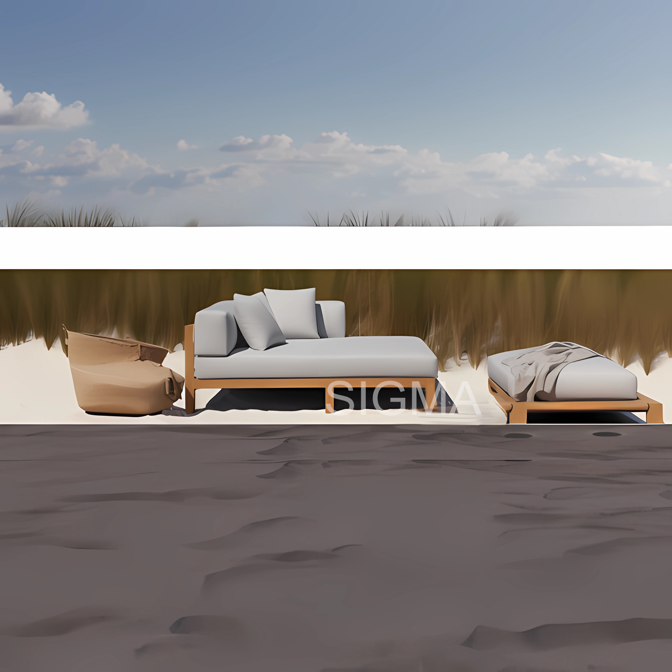 High end outdoor teak wood living room furniture sofa set outdoor furniture teak for garden