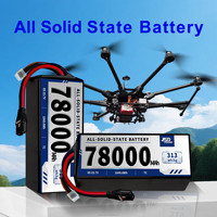 Drone Pili 6S 23.7V 78000mAh Tamamen Katı Hal Pil (Solid State Battery) 313Wh/kg 7C Uzun Süreli Uçuşlar için Drone