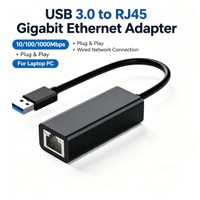 Adaptador Ethernet Gigabit USB 3.0 al por Mayor, Adaptador de Red USB a RJ45 LAN de 10/100/1000Mbps para PC y Laptop