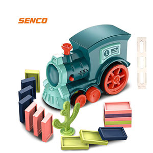 Train de dominos électrique pour enfants, jouet de train automatique - Product Image 1