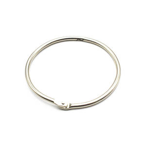 Stainless Steel Keychain Rings Round Metal Open-Ended Hard-Wearing Fashion Key Accessories - Product Image 2